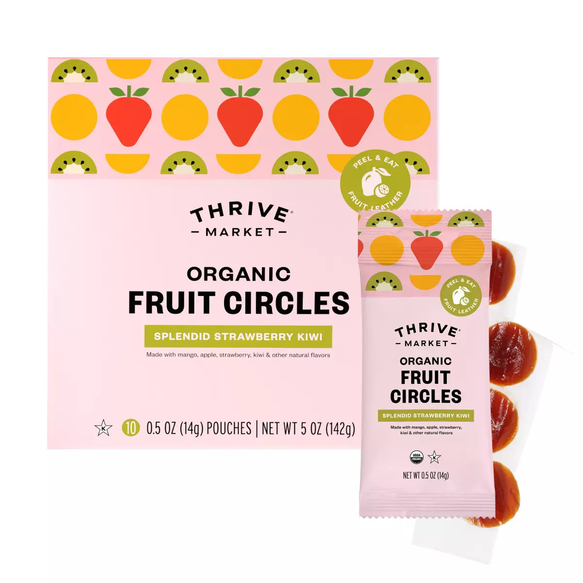 Organic Fruit Circles, Splendid Strawberry Kiwi | Thrive Market