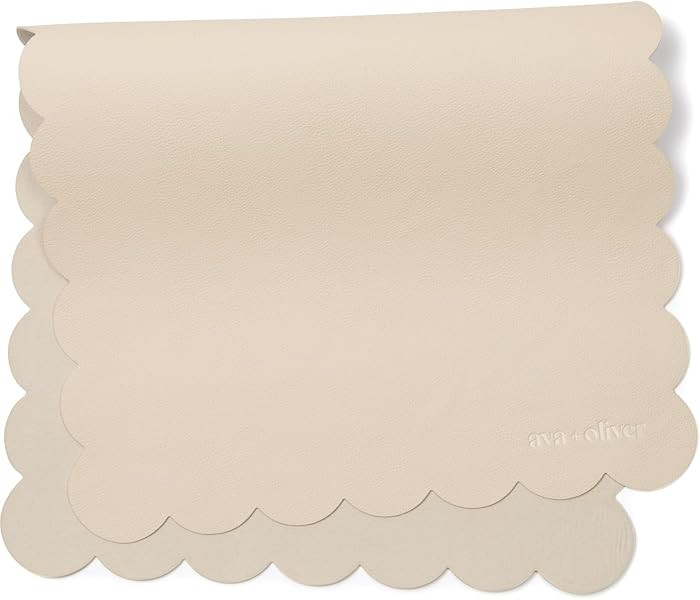 Ava + Oliver Vegan Leather Baby Changing Mat (16 X 30 in) - Multipurpose Wipeable and Portable Di... | Amazon (US)