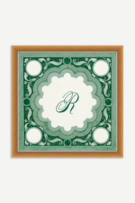 Ornamental Script Monogram Wall Art | Anthropologie (US)
