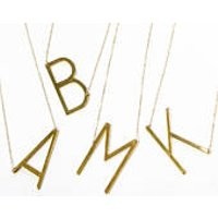 Letter Necklace, Sideways Initial Necklace, Initial Necklace, Initial Jewelry, Personalized Gift, Bridesmaid Gift, The Silver Wren | Etsy (US)