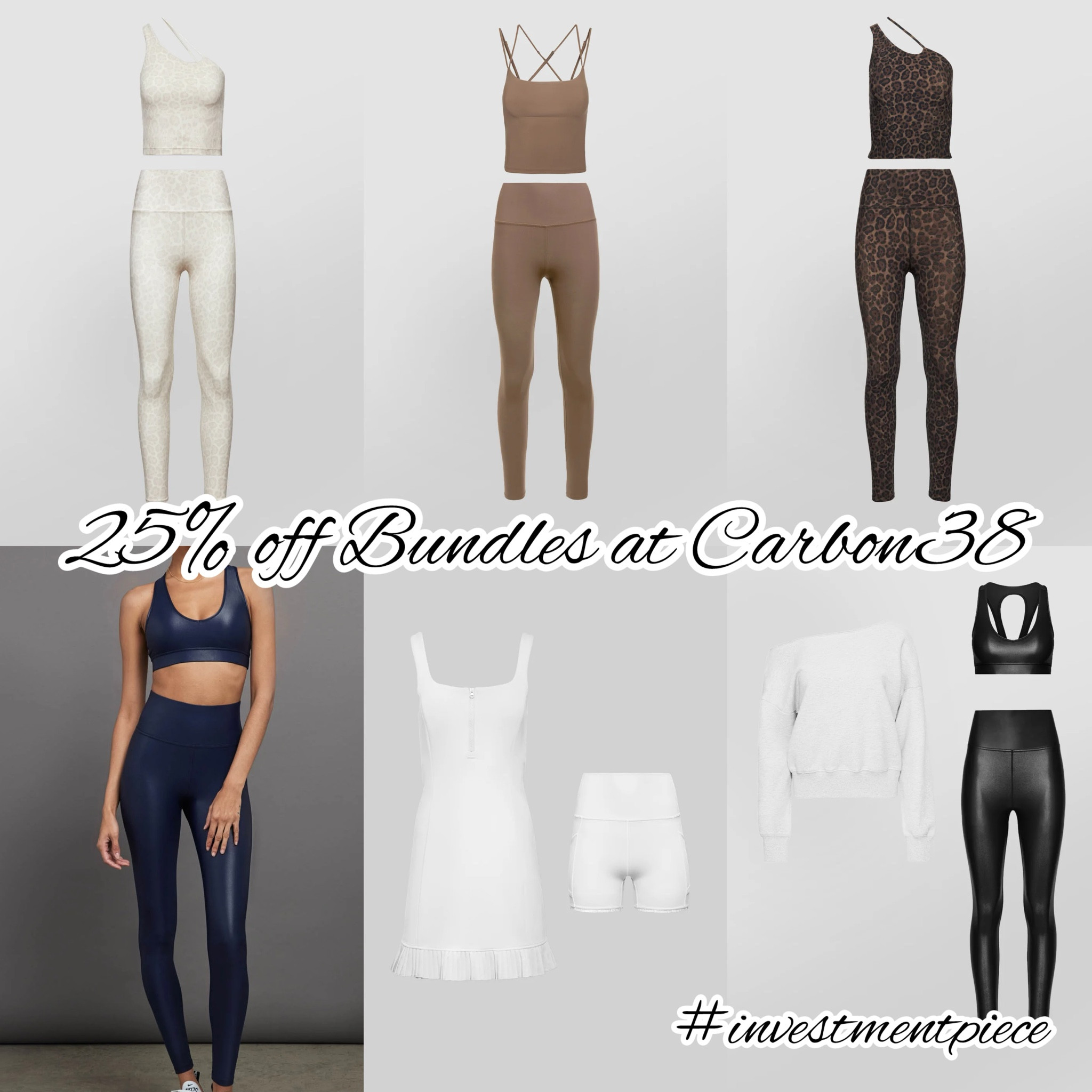 Legging sets to Tennis sets- it’s the last few hours to get 25% off sets @carbon38 (no code needed) #investmentpiece 

#LTKStyleTip #LTKActive #LTKSaleAlert