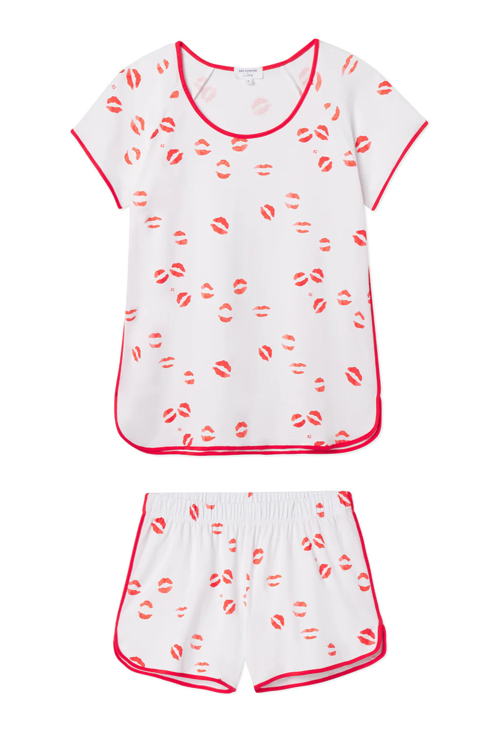 Pima Shorts Set in Kisses | Lake Pajamas
