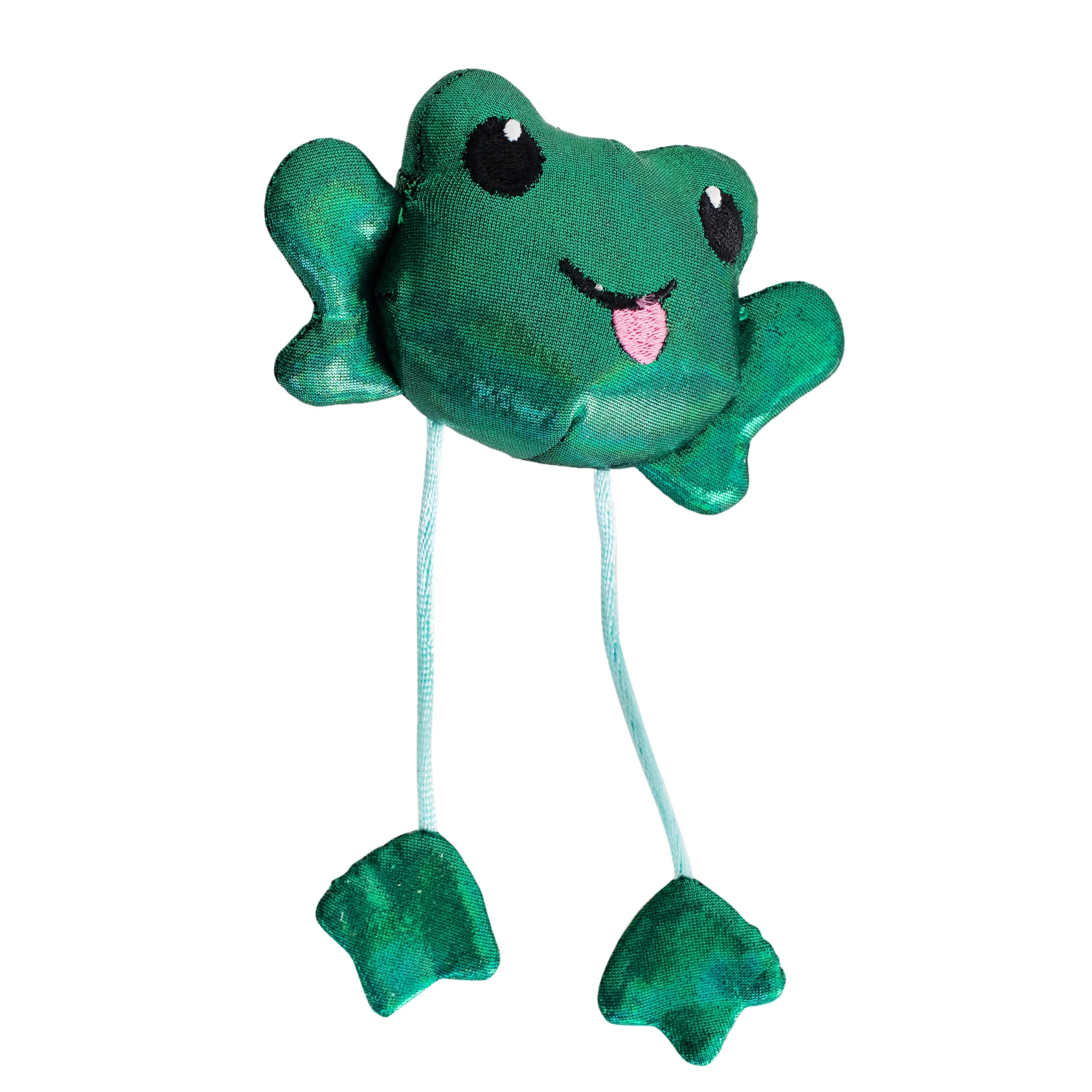 Petstages Toss 'N Dangle Frog Catnip Cat Toy, Green, One-Size | Walmart (US)