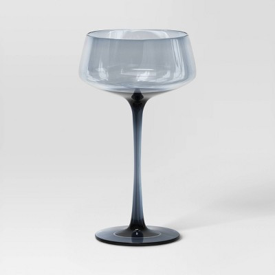 9.8oz Cocktail Coupe Glass Blue - Threshold™ | Target