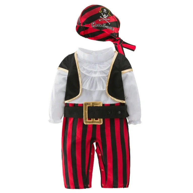 Infant Baby Boy Cap'N Stinker Pirate Halloween Costume 4 pcs Set (12-18 Months) - Walmart.com | Walmart (US)