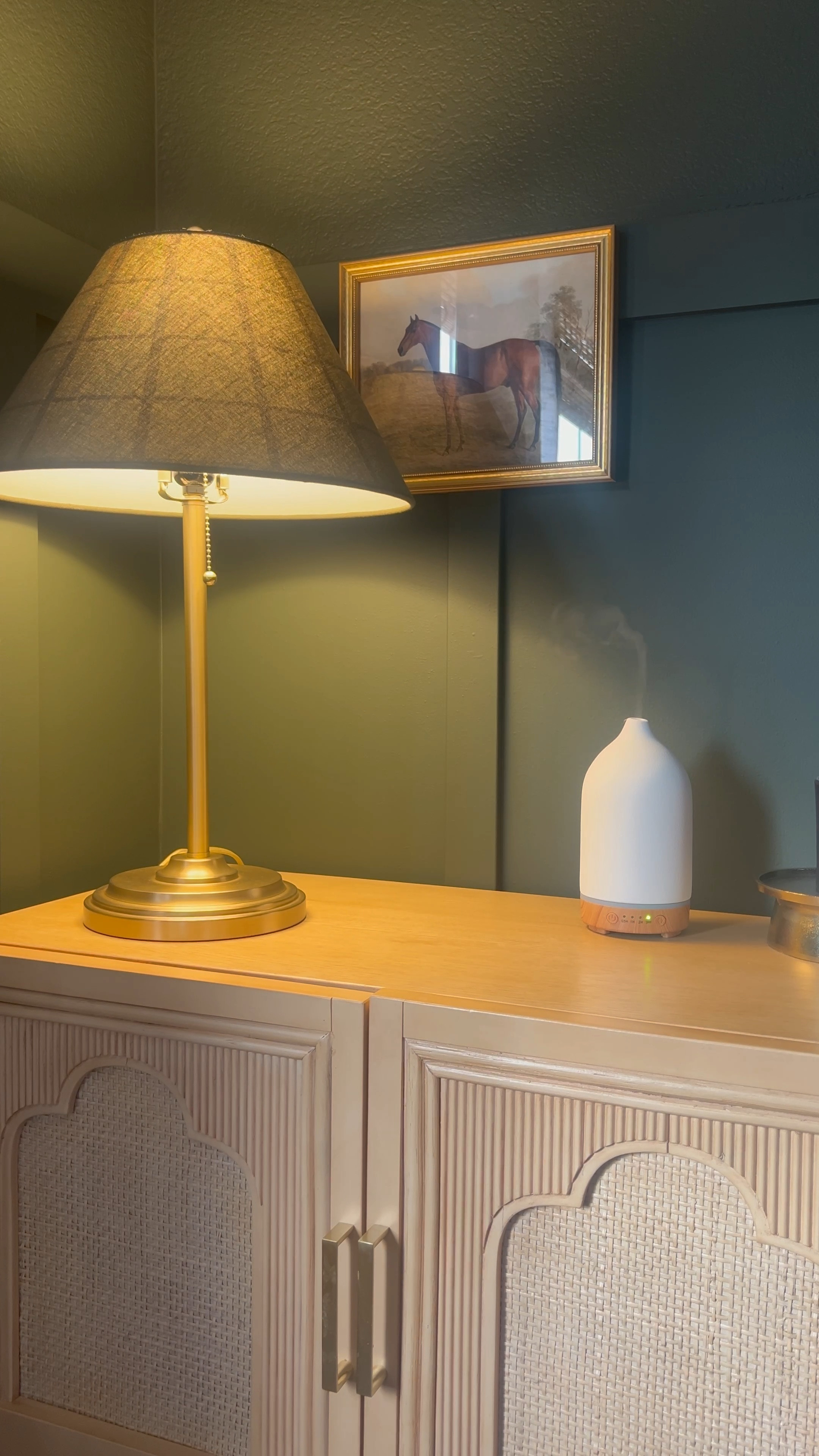 My new oil diffuser from Amazon. Also, my cute green plaid lamp from target.

#LTKhome #LTKMostLoved #LTKVideo