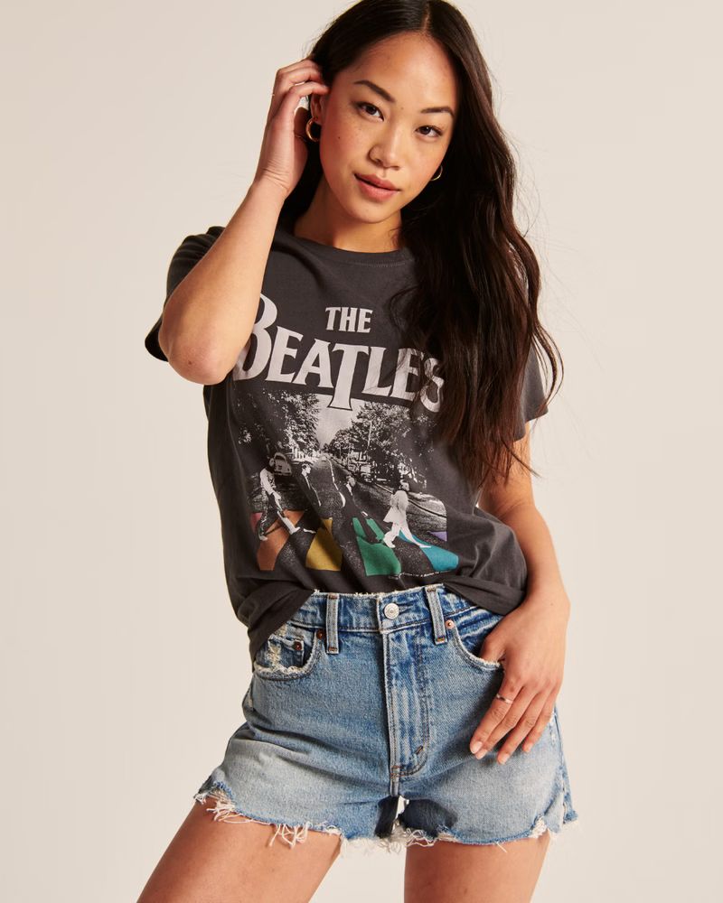 Beatles 90s-Inspired Relaxed Band Tee | Abercrombie & Fitch (US)