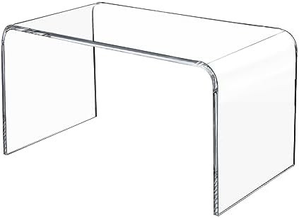 Premium 32" Acrylic Coffee Table, Clear Lucite Coffee Table for Living Room, Rectangle Plexiglass... | Amazon (US)