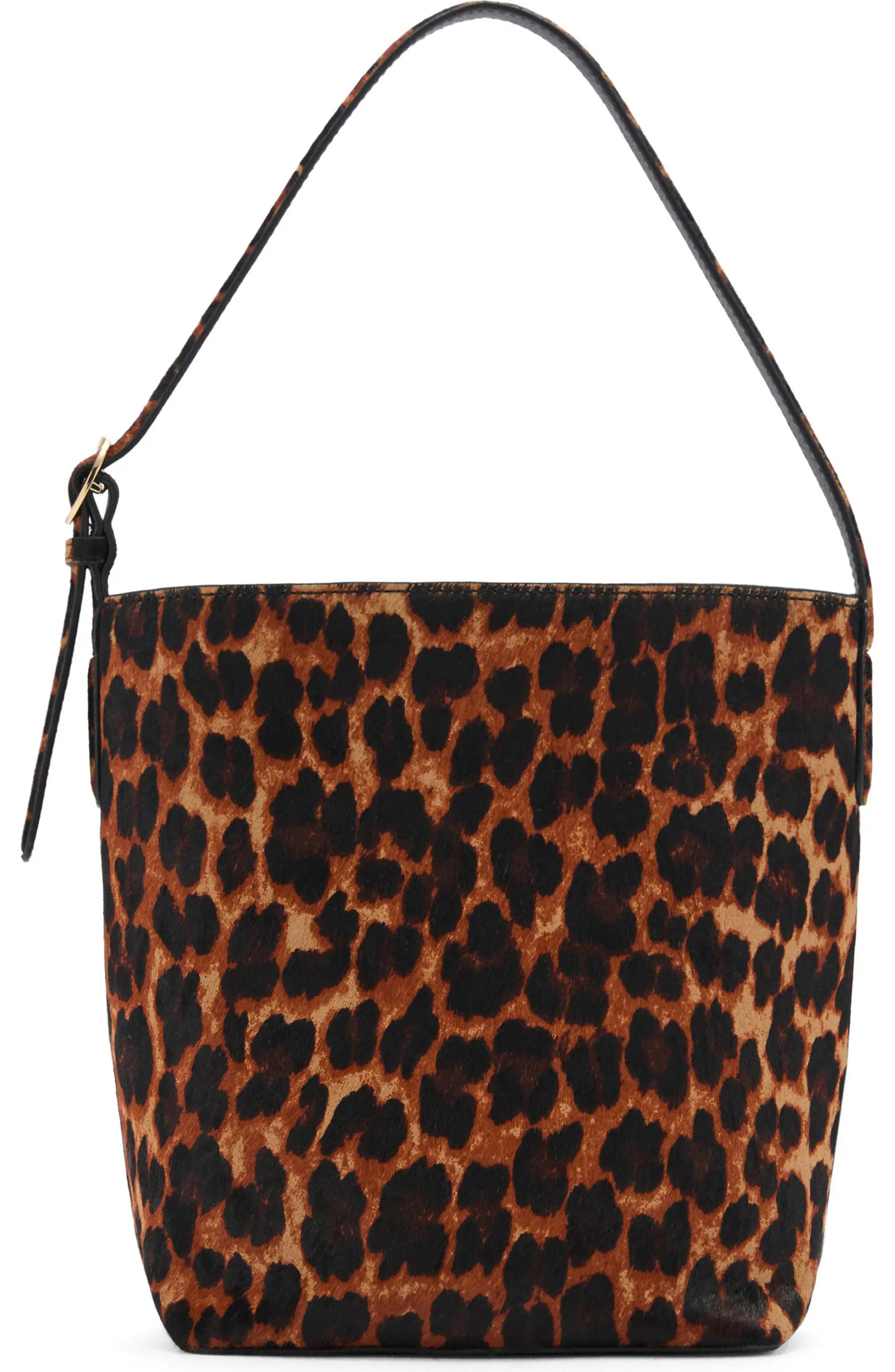 Leopard Print Genuine Calf Hair Shoulder Bag | Nordstrom
