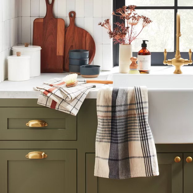 15" x 9" Faux Rusted Queen Anne's Lace Ceramic Pot Arrangement - Hearth & Hand... | Target