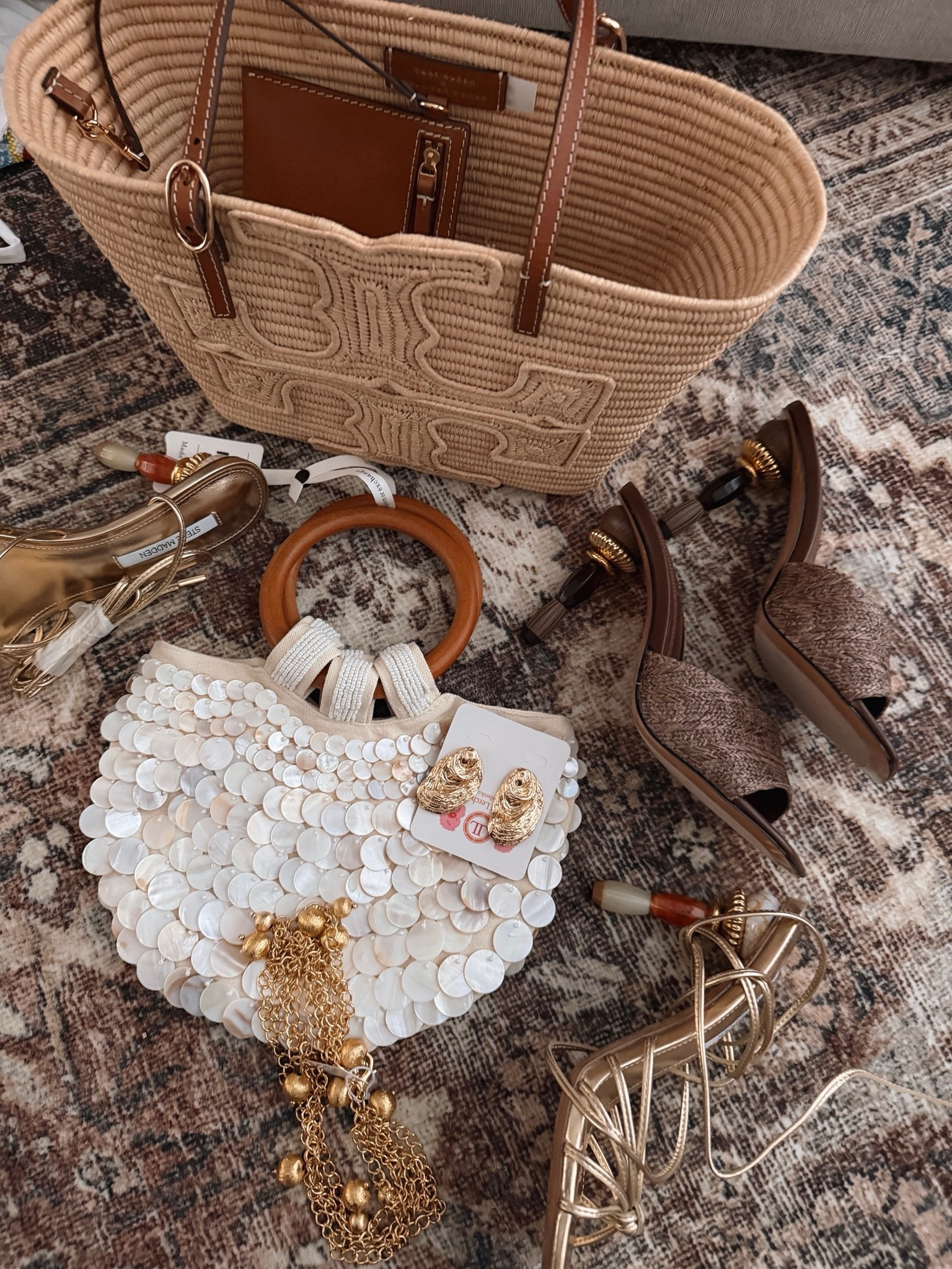 summer finds i cannot get enough of right now🤌🏽 the perfect beach bag, seashell clutch, raffia tote, and unique heels!

#LTKgrwm #LTKootd #LTKSaleAlert
