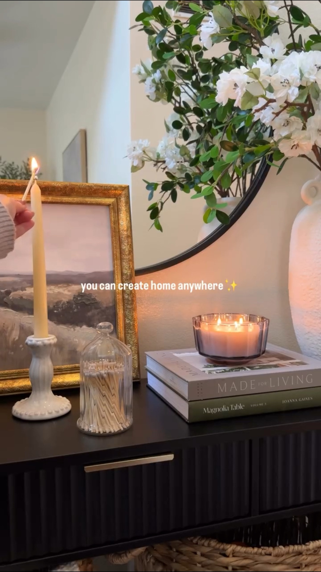 Military housing didn’t come with much character, so I added my own 🤍
A reminder that every space — even the small ones — deserves care.


#LTKHome #LTKSeasonal