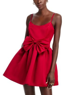 Satin Bow Mini Dress - Exclusive | Bloomingdale's (US)