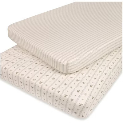 Ely's & Co. Baby Fitted Pack n Play - Mini Crib Sheet  100% Combed Jersey  Cotton Blue for Baby Boy 2 Pack | Target