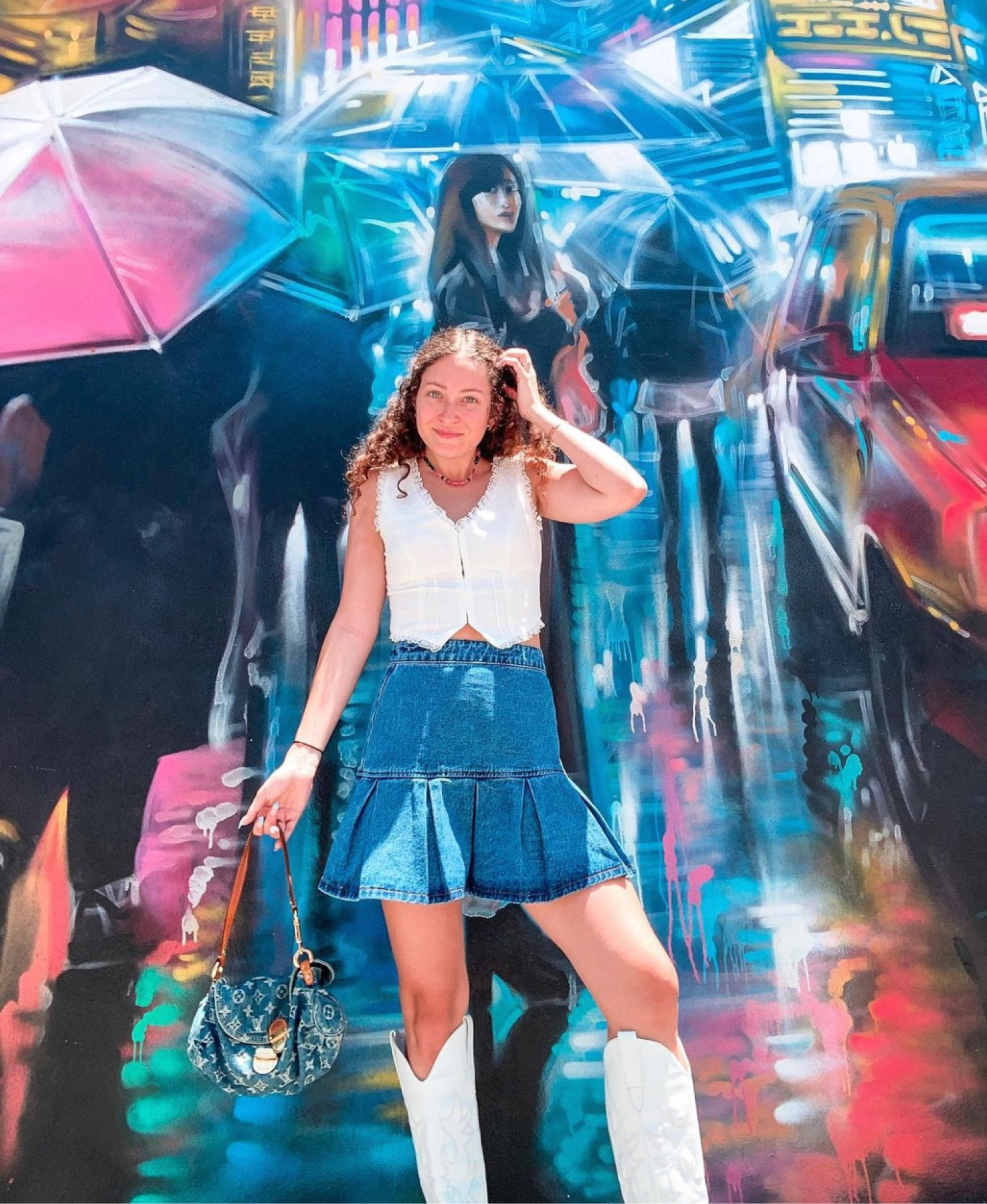 Cute summer outfit with lace detailing on the top 

#LTKFind #LTKunder100 #LTKtravel