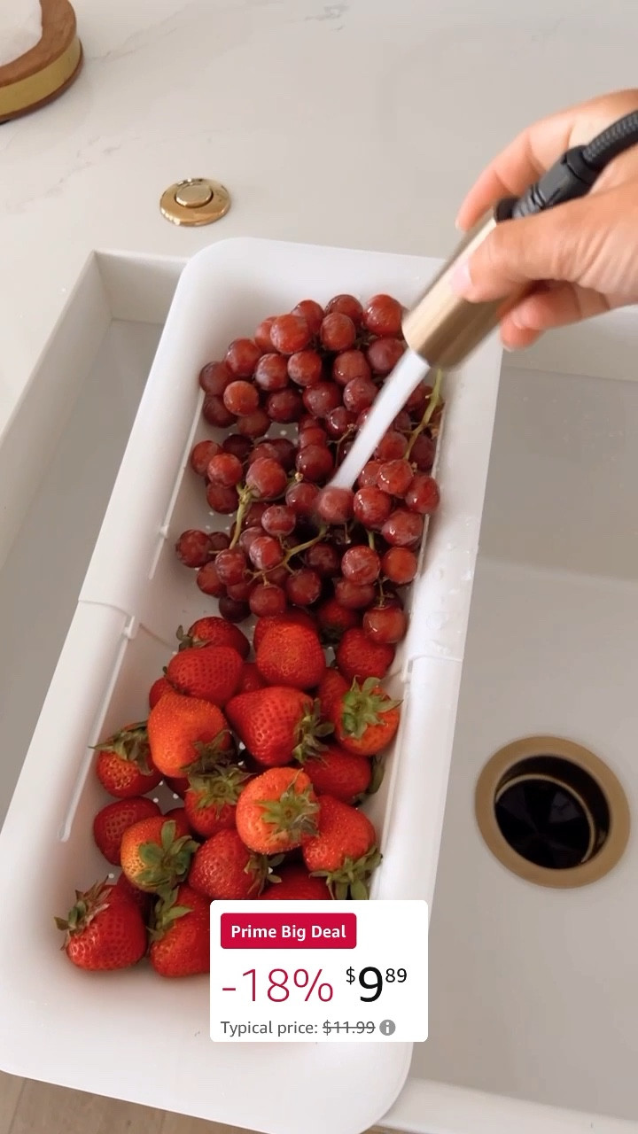 Over the sink expandable strainer is my favorite kitchen gadget and part of the Amazon Prime Big Deal
Days sale!

#LTKsalealert #LTKxPrime #LTKhome