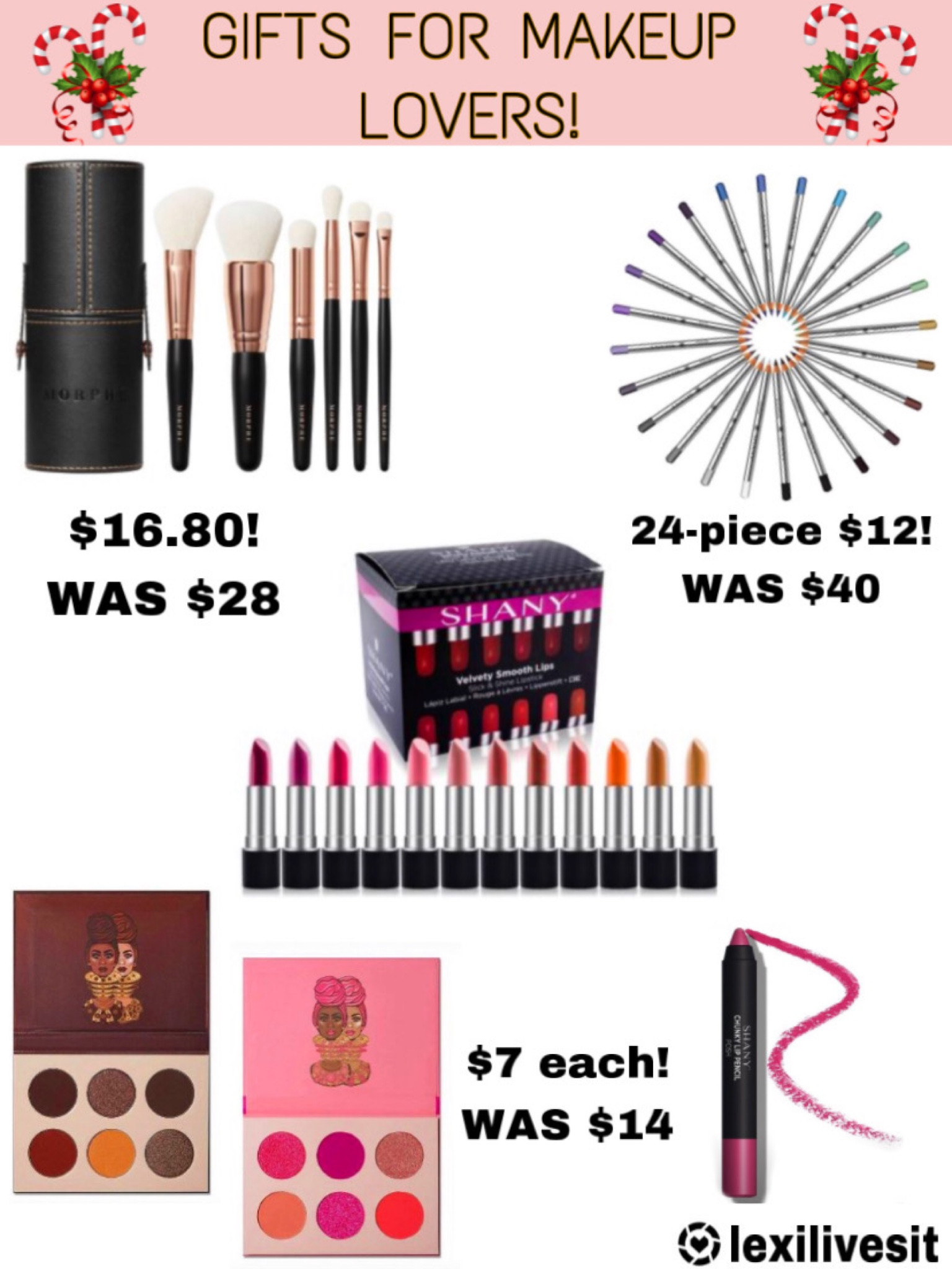Check out these Beauty products that are on SALE! They’d make the perfect gifts for makeup lovers! Vegan lipsticks!? Eyeshadow palettes for $7 each! 😍 And, a 24-piece eyeliner set for $12!!! Makeup brushes too! 

#LTKsalealert #LTKGiftGuide #LTKbeauty