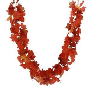 6ft. Orange Print Maple Leaf Chain Garland by Ashland® | Michaels Stores