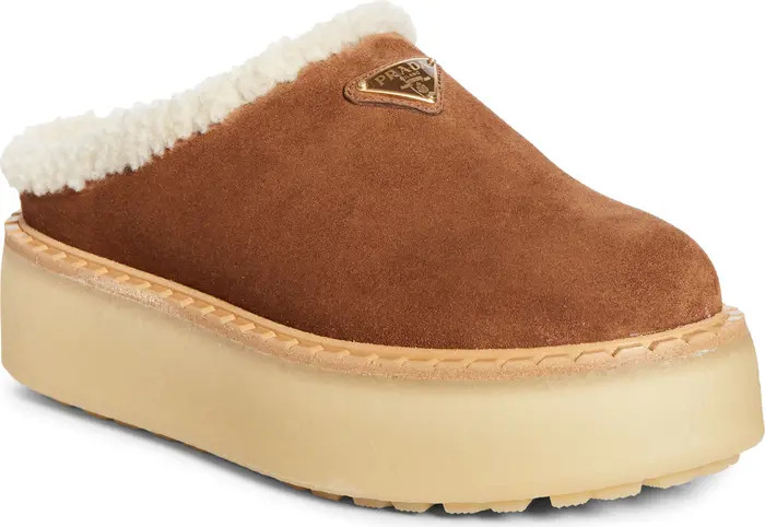 Prada Evolve Genuine Shearling Clog (Women) | Nordstrom | Nordstrom