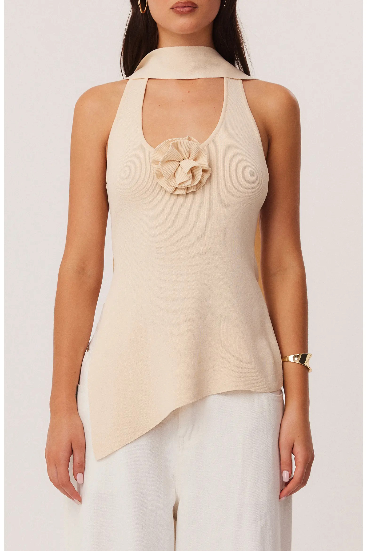 Naia Scarf Halter Sweater Tank (Women) | Nordstrom | Nordstrom