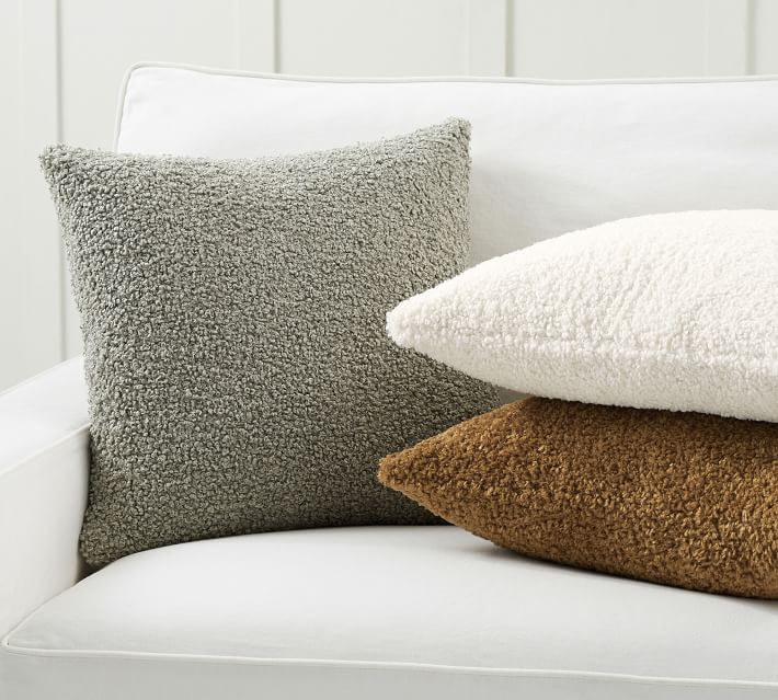 Cozy Teddy Faux Fur Pillow Covers | Pottery Barn (US)