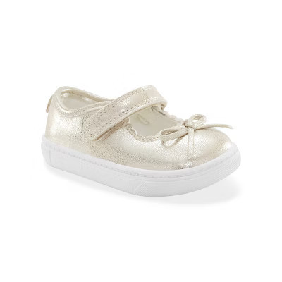 Carter's Just One You®️ Baby Girls' Missie First Walker Sneakers - Gold 4 | Target