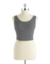 Click for more info about JESSICA SIMPSON Dara Striped Crop Top