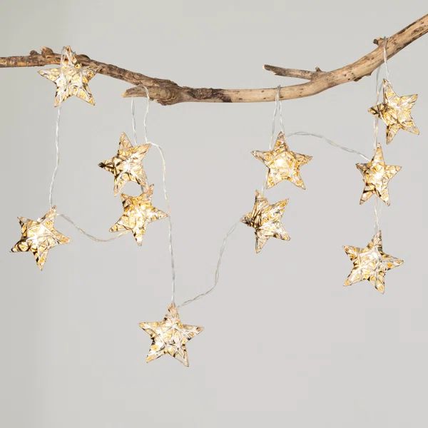 Metal 72'' Stars Novelty Garland Garland - Lights Included | Wayfair North America