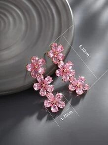 Rhinestone Flower Drop Earrings SKU: sj2212120219223694(13 Reviews)$12.00$11.40Join for an Exclus... | SHEIN