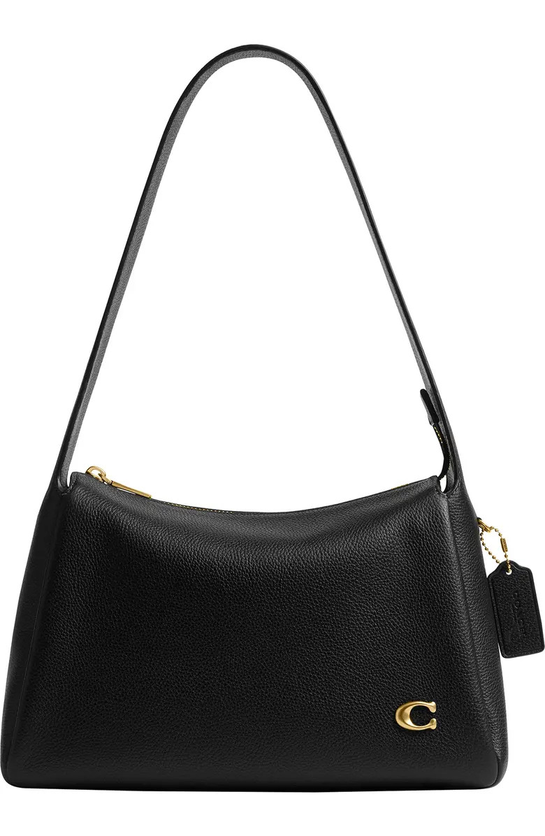 Lola Polished Pebble Leather Shoulder Bag | Nordstrom