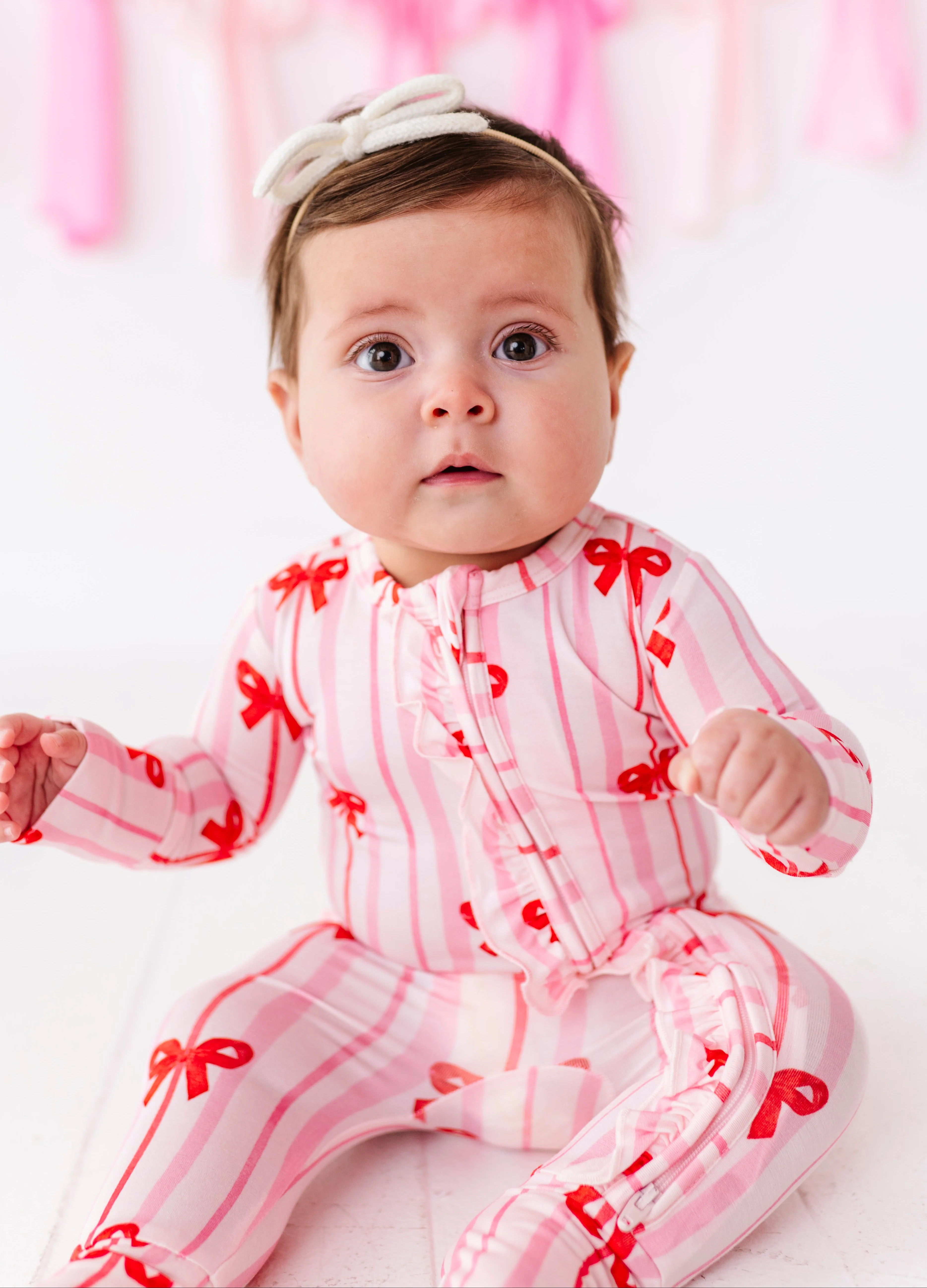 Ruby Ribbons Ruffle Convertible Romper | Birdie Bean