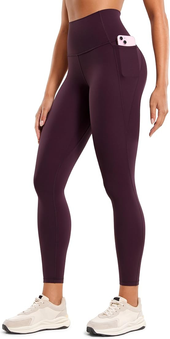 CRZ YOGA Womens Butterluxe Workout Leggings 25 Inches - High Waisted Gym Yoga Pants with Pockets ... | Amazon (US)