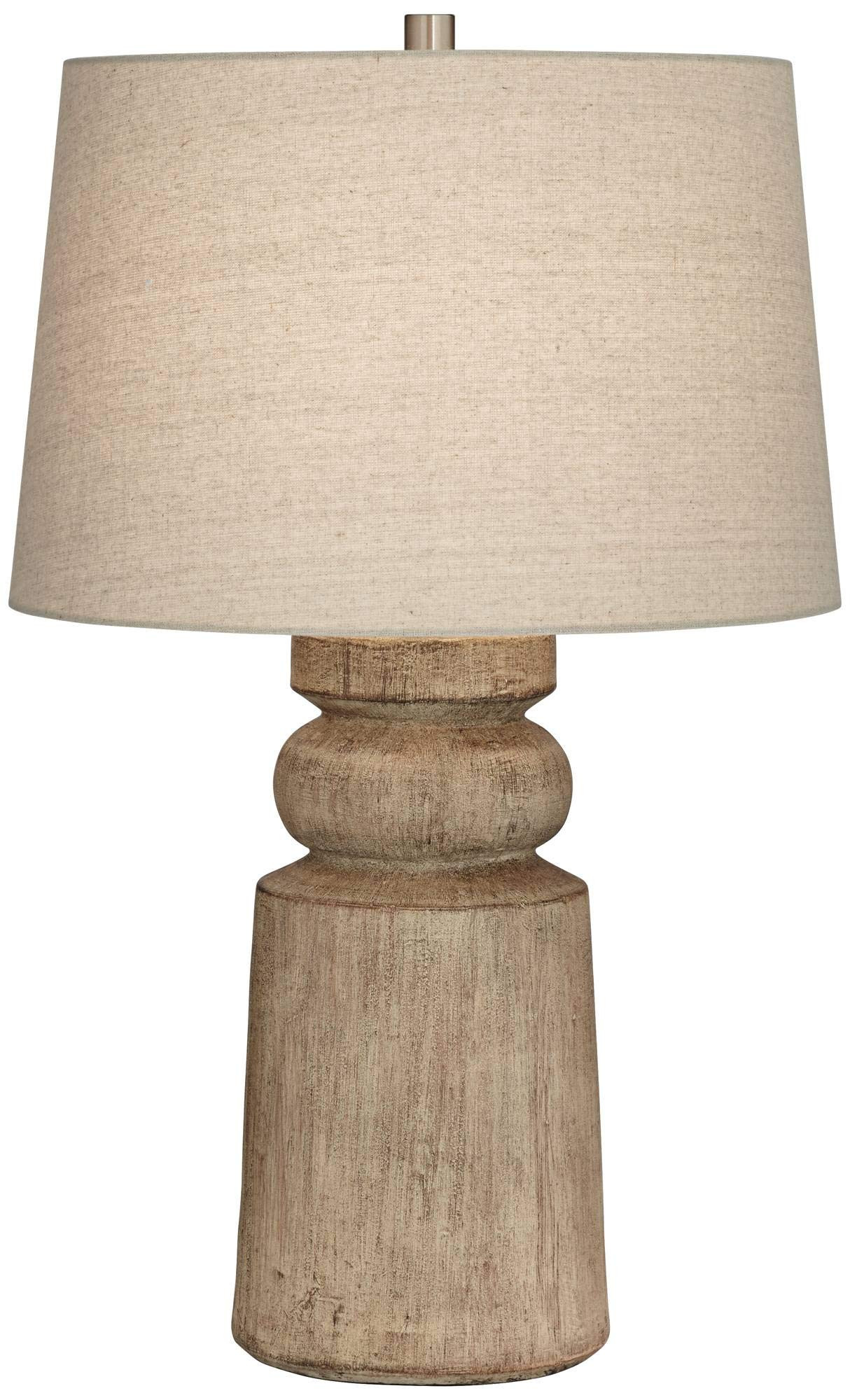 Universal Lighting and Decor Totem Natural Faux Wood Table Lamp | Amazon (US)