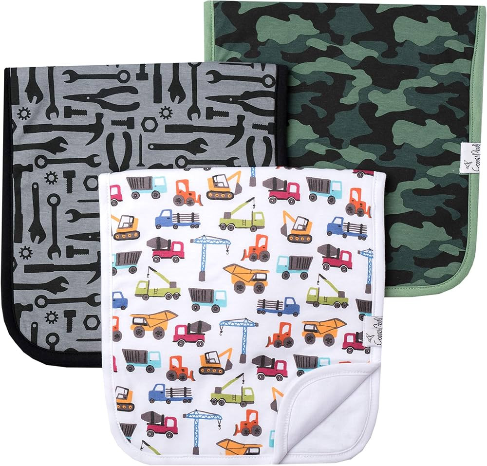 Copper Pearl Premium Baby Burp Cloths - 3-Pack Large Cotton Burp Cloths, Extra Soft Spit Up Rags ... | Amazon (US)