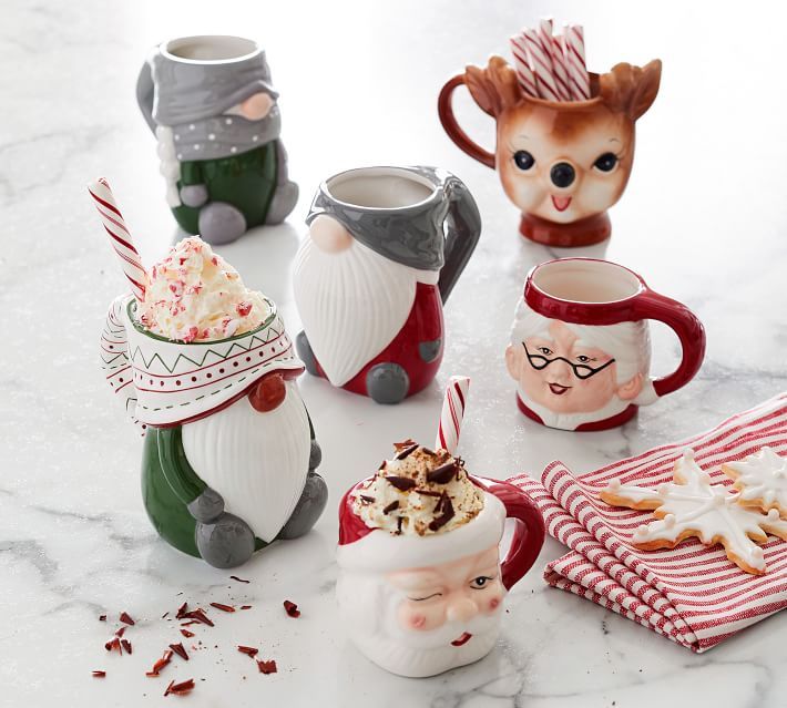 Holiday Ceramic Mug Collection | Pottery Barn (US)