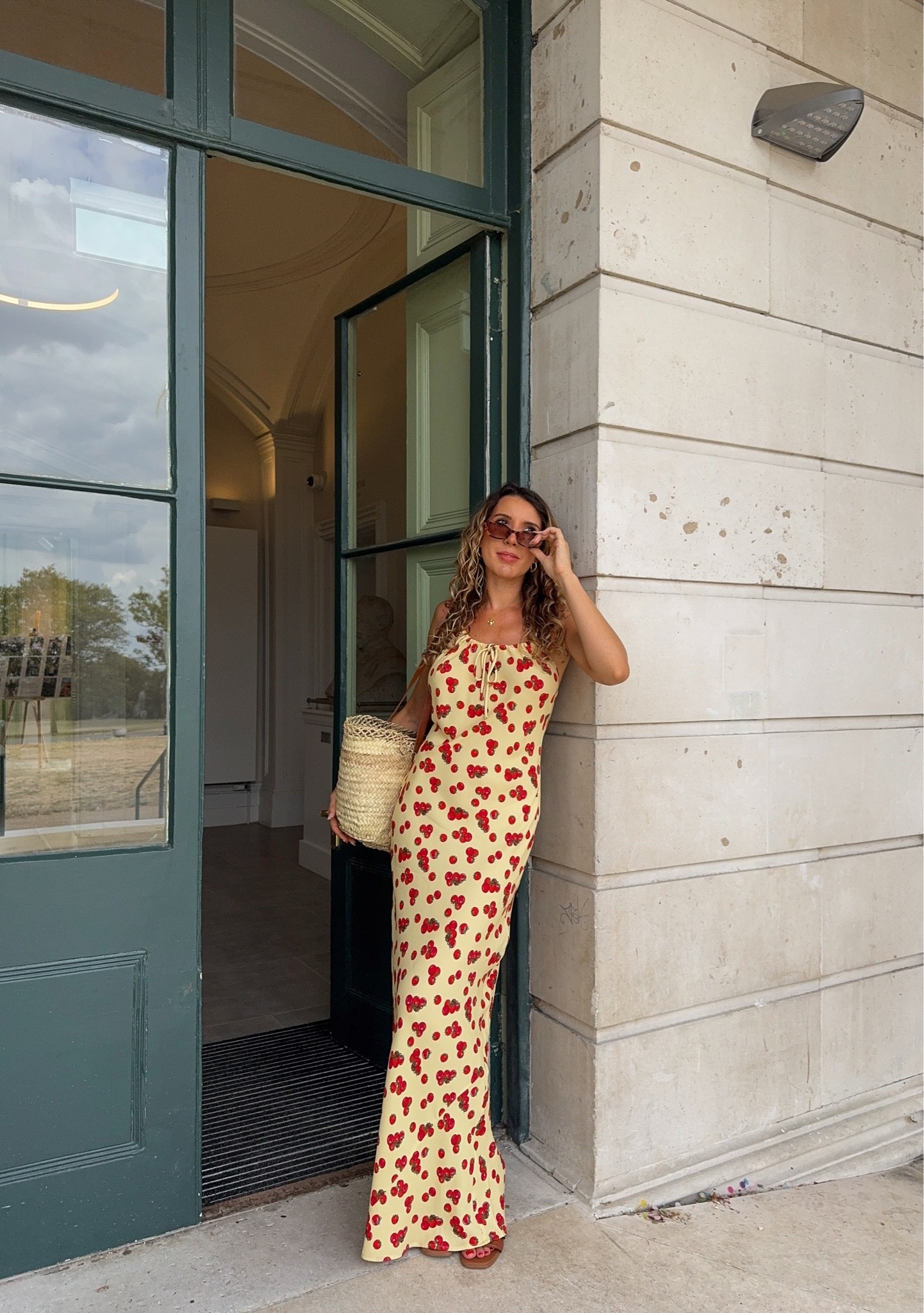 The perfect throw on summer dress for every day and also special occasions. With a pair of heels this could also make such a gorgeous wedding guest dress. The tomato print is so unique. It’s currently 40% off in the summer sale too! It also comes with a matching hair scarf which I’ve linked below 💛🍅

#LTKsummer #LTKdresses #LTKuk