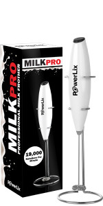 PowerLix Milk Frother Handheld Battery Operated Electric Whisk Foam Maker For Coffee, Latte, Capp... | Amazon (US)