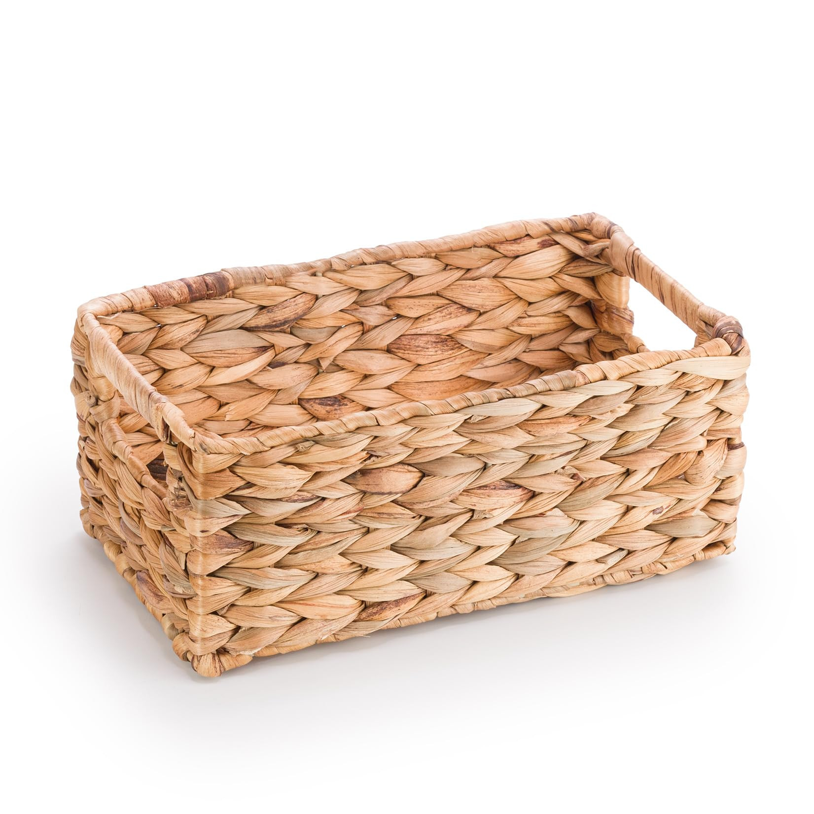 Woodluv Storage Baskets for Shelves, Woven Natural Hamper Gift Basket Bathroom Storage Basket org... | Amazon (UK)