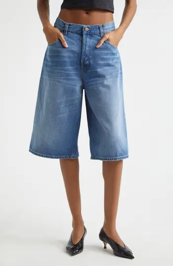 New Becky Wide Leg Denim Bermuda Shorts | Nordstrom