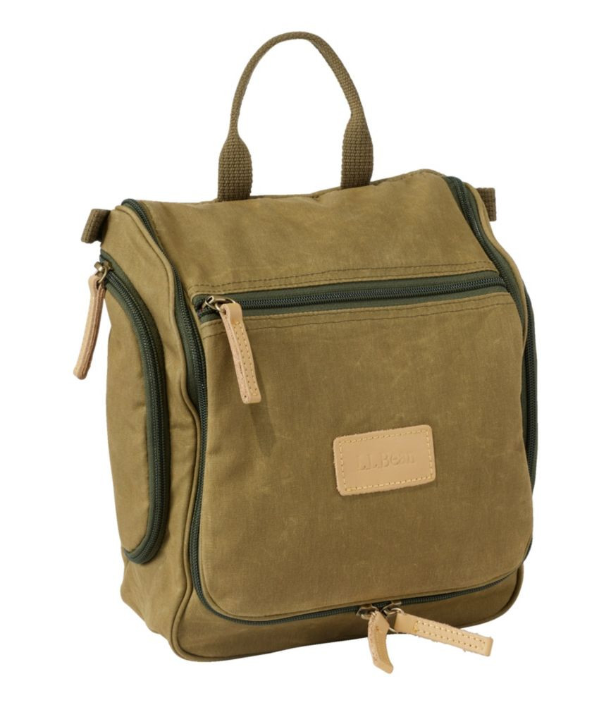 Waxed-Canvas Personal Organizer Toiletry Bag, Medium | L.L. Bean
