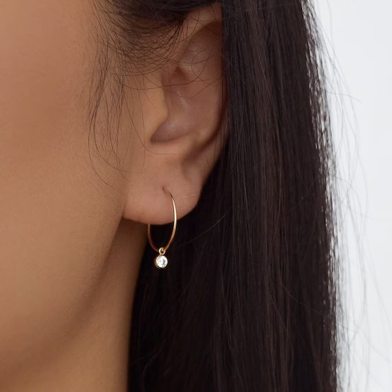 Small Hoop Earrings - Gold Filled Earrings, Small Gold Hoop Earrings, Gold Huggies, Dainty Earrin... | Etsy (US)
