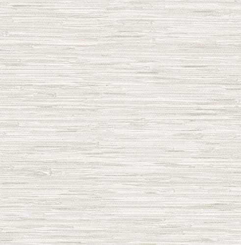 NuWallpaper NU2875 Grassweave Cream Peel and Stick Wallpaper | Amazon (US)