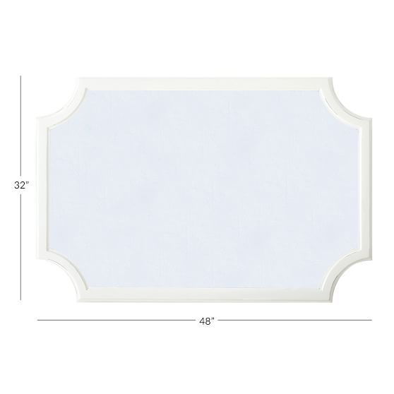 Scallop Statement Pinboard, Simply White | Pottery Barn Teen