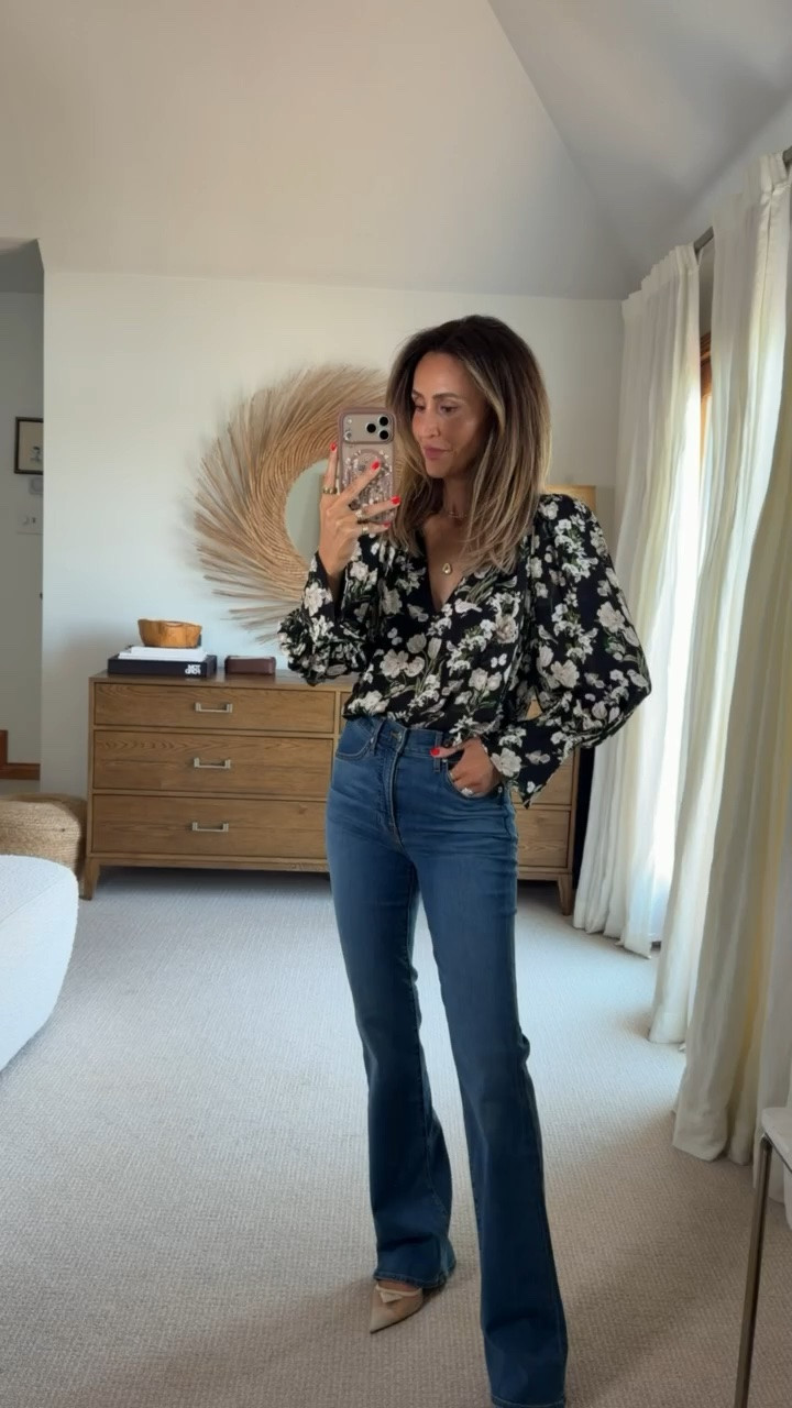 Nordstrom sale: your go-to ultra feminine look, love love love these pants, so high waisted and slimming but super comfortable and stretchy. The blouse also has these beautiful details

#LTKSaleAlert #LTKOver40 #LTKootd