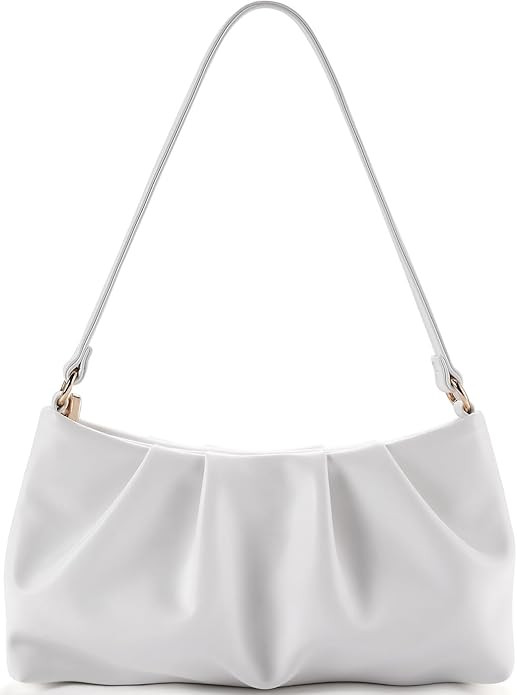 Women's Clutch Purse, Pleated Evening Handbag, Shoulder Bag with Detachable Chain and Shoulder St... | Amazon (US)