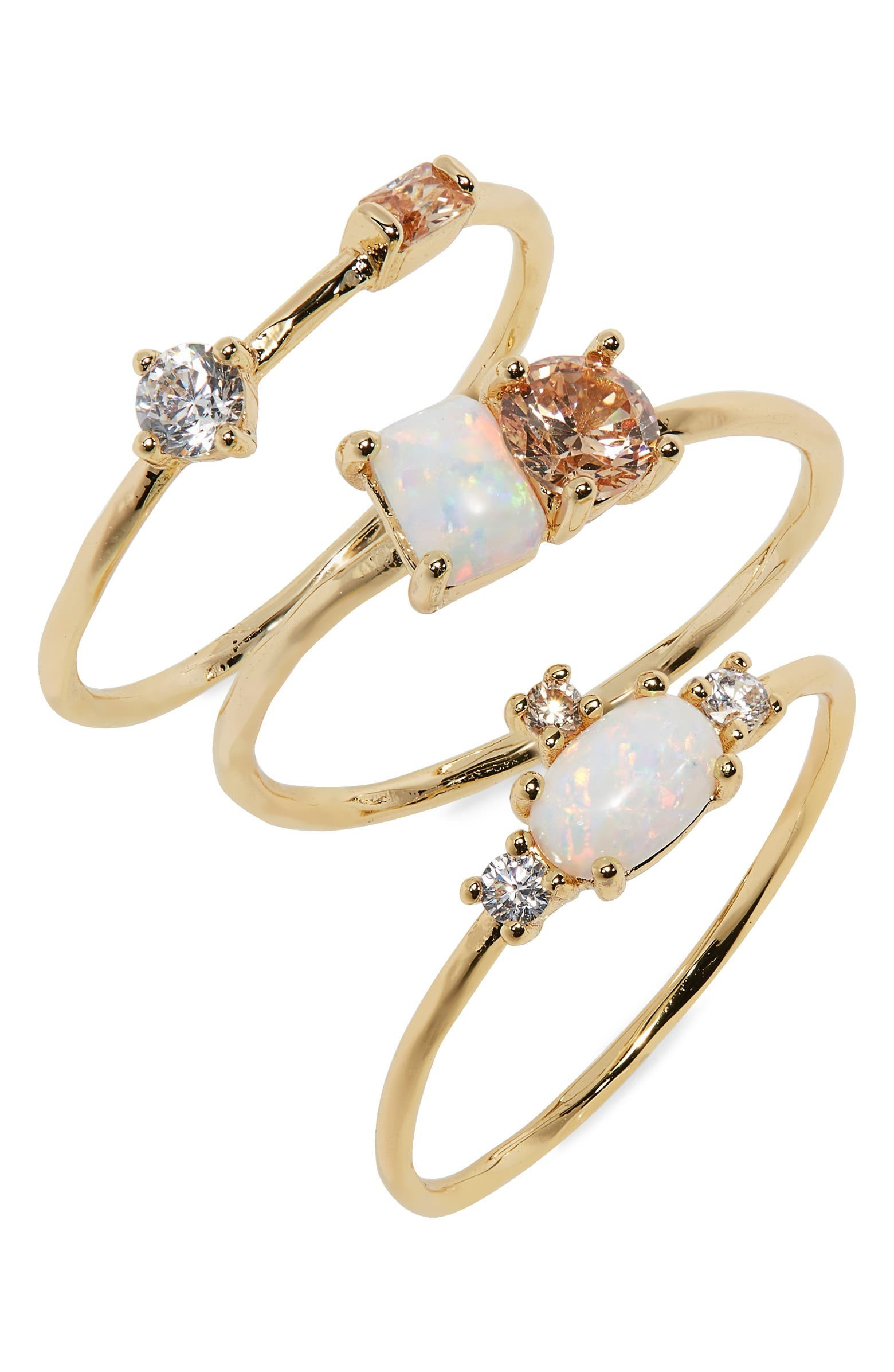 Hudson Set of 3 Stackable Rings | Nordstrom