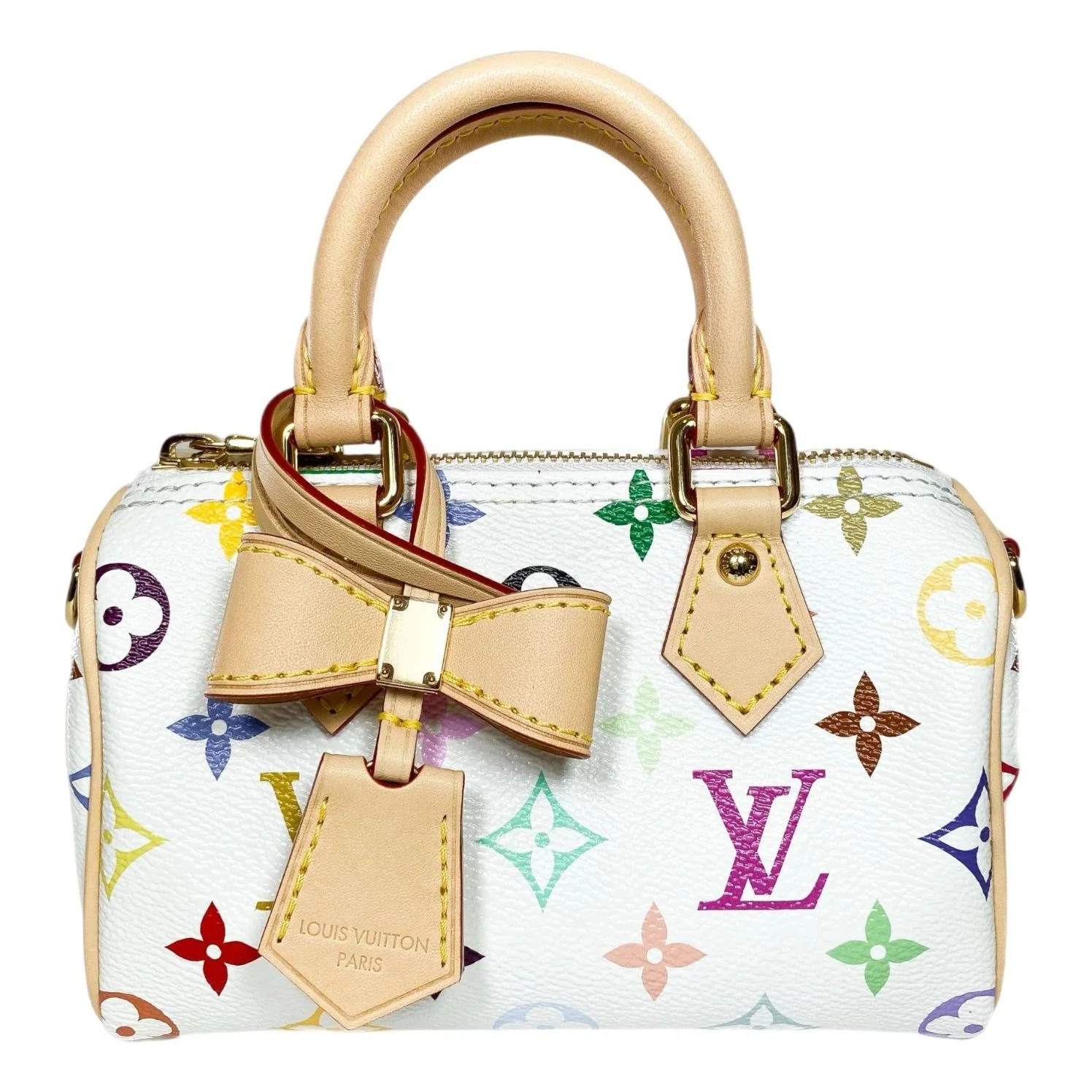 LOUIS VUITTON x Takashi Murakami Nano 'Speedy White Multicolored' M13391 | KICKS CREW