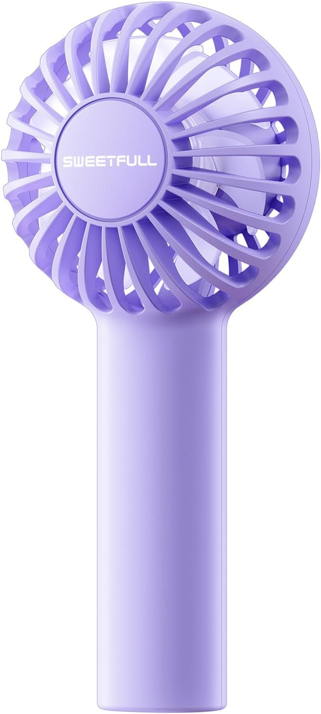 SWEETFULL Mini Portable Fan - Rechargeable Handheld Fan, 3 Speeds Personal Small Hand Gifts for T... | Amazon (US)