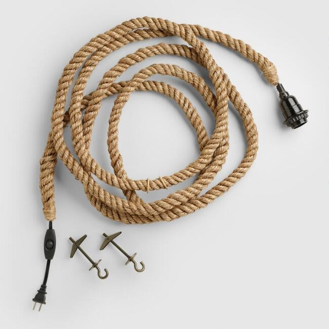 Jute Rope Electrical Cord Swag Kit | World Market