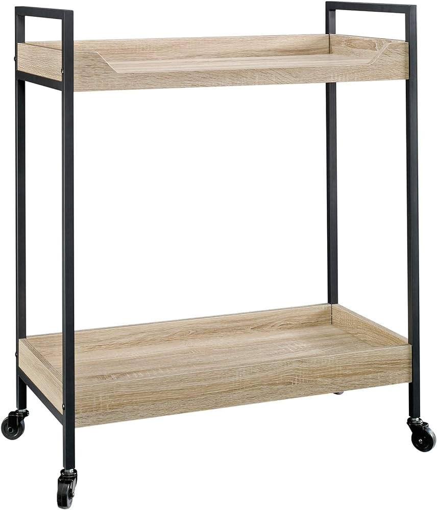Sauder North Avenue Cart, L: 32.76" x W: 17.28" x H: 36.02", Charter Oak finish | Amazon (US)